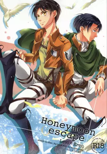(CCOsaka100) [Makkurona (Makkuro)] Honeymoon escape (Shingeki no Kyojin)