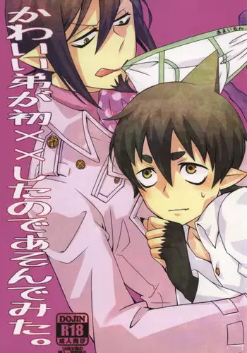 [Jingai paradox (14)] Kawaii Otouto ga Hatsu×× Shita node Ason de Mita. (Ao no Exorcist) [Incomplete]