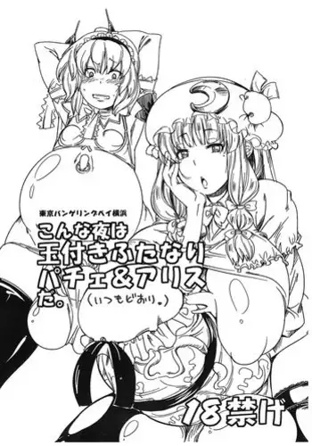 (Futaket 5) [Tokyo Bungeling Bay Yokohama (Kurori, Ayachi)] Konna Yoru wa Tamatsuki Futanari Patche & Alice da. (Itsumo Doori.) (Touhou Project)